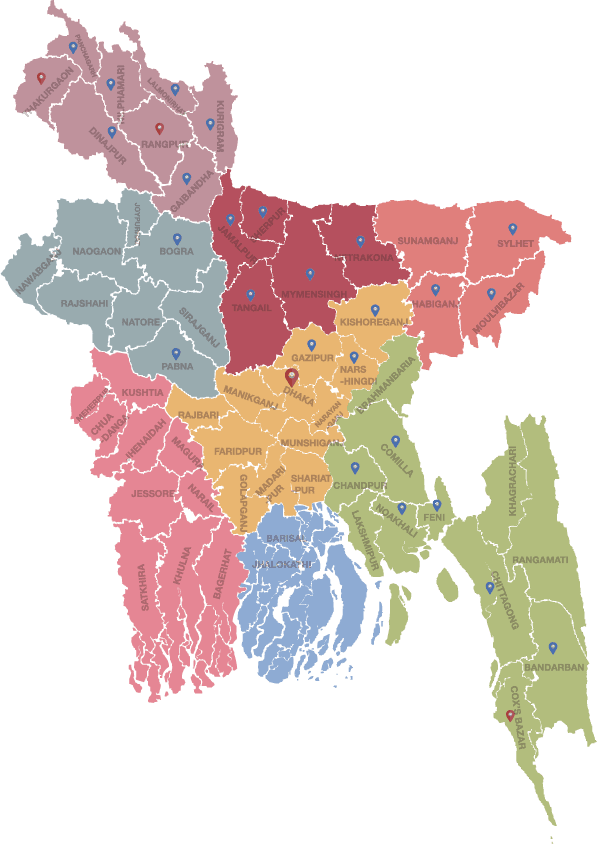 Map of Bangladesh
